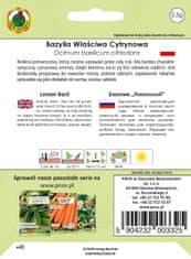 BOBIMARKET citrónová bazalka bylina semená bylín bez gmo