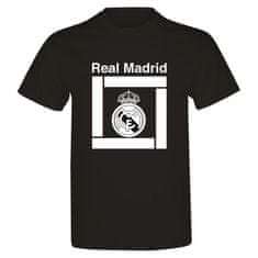 Fan-shop Tričko REAL MADRID Square black Velikost: XL