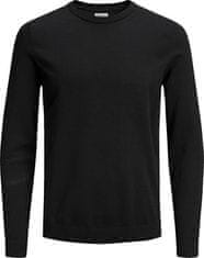 Jack&Jones Pánsky sveter JJEBASIC 12137190 Black (Veľkosť M)