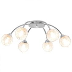 Petromila vidaXL Stropná lampa so 6 LED žiarovkami G9 240 W