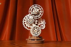 UGEARS 3D puzzle Steampunkové hodiny 2.0, 40 dielikov