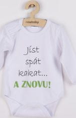 NEW BABY Body s potiskem New Baby jíst spát kakat... A ZNOVU! 50