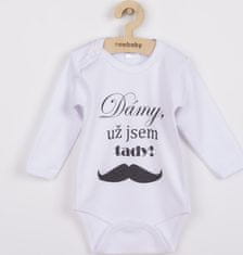 NEW BABY Body s potiskem New Baby Dámy, už jsem tady! 80 (9-12m)