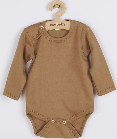 NEW BABY Kojenecké body New Baby Classic II moccacino 80 (9-12m)