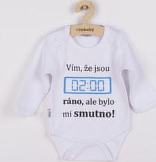 NEW BABY Body s potiskem New Baby 02:00 ráno 50