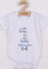 NEW BABY Body s potiskem New Baby Mám jeden Rok 86 (12-18m)