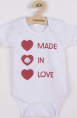 NEW BABY Body s potiskem New Baby MADE IN LOVE 50