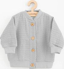 NEW BABY Kojenecký mušelínový kabátek New Baby Comfort clothes šedá 86 (12-18m)