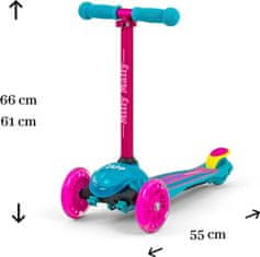 MILLY MALLY Dětská koloběžka Milly Mally Scooter Zapp pink