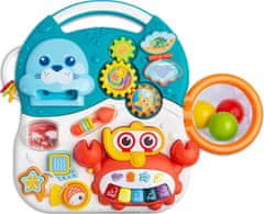 TOYZ Dětské hrající edukační chodítko 2v1 Toyz Spark turquoise