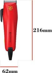 REMINGTON Zastrihávač vlasov HC 5038, červený, oficiálny výrobok Manchester United, Man Utd Colour Cut Clipper