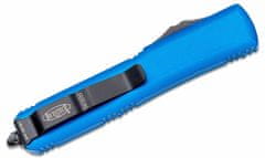 Microtech 122-3BL Ultratech Blue Full Serrated automatický nôž 8,8 cm, čierna, modrá, hliník