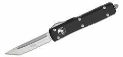 Microtech 123-11 Ultratech Black Partial Serrated automatický nôž 8,8 cm, Stonewash, čierna, hliník