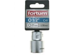 Fortum Hlavica nástrčná 1/2", 21mm, L 38mm