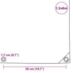 Vidaxl Celta 650 g/m², 1,5x6 m, biela