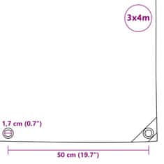 Vidaxl Celta 650 g/m², 3x4 m, zelená