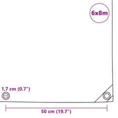 Vidaxl Celta 650 g/m², 6x8 m, modrá