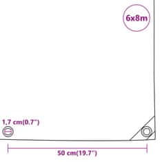 Vidaxl Celta 650 g/m² 6x8 m čierna