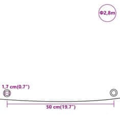 Vidaxl Celta sivá Ø 2,8 m 650 g/m²