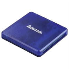 HAMA Čítačka kariet multi USB 2.0, SD/microSD/CF, modrá