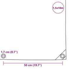 Vidaxl Celta 650 g/m², 1,5x10 m, modrá