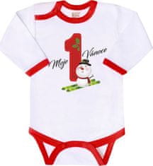 NEW BABY Body s potiskem New Baby Moje první Vánoce 56 (0-3m)