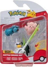 Jazwares Pokémon Battle Figure Beldum, Sirfetch a Clefairy