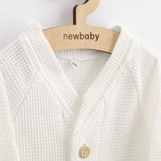 NEW BABY Kojenecký kabátek na knoflíky New Baby Luxury clothing Oliver bílý 56 (0-3m)