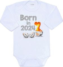 NEW BABY Body s potiskem New Baby Born in 2024 dinosaurus 62 (3-6m)