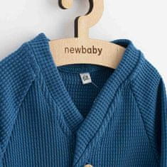 NEW BABY Kojenecký kabátek na knoflíky New Baby Luxury clothing Oliver modrý 62 (3-6m)