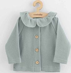 NEW BABY Kojenecký kabátek na knoflíky New Baby Luxury clothing Laura šedý 62 (3-6m)