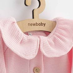 NEW BABY Kojenecký kabátek na knoflíky New Baby Luxury clothing Laura růžový 86 (12-18m)