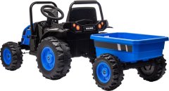 MILLY MALLY Elektrický traktor s vlečkou Milly Mally Farmer modrý