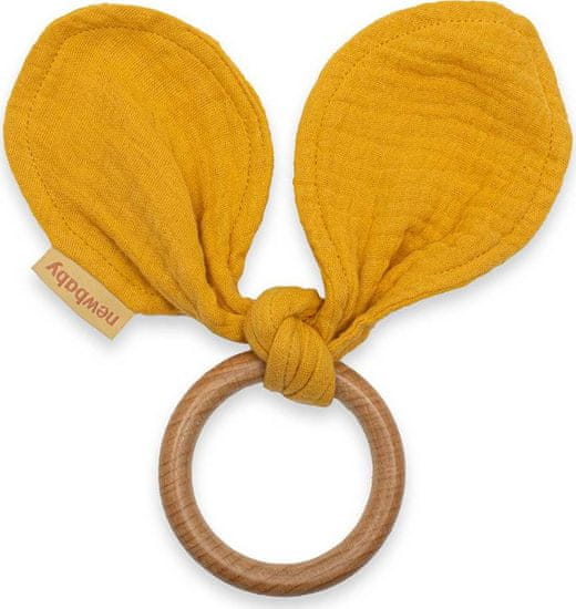 NEW BABY Kousátko pro děti ouška New Baby Ears mustard