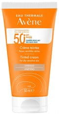 Avéne Tónovací krém na opaľovanie pre suchú a citlivú pleť SPF 50+ (Tinted Cream) 50 ml