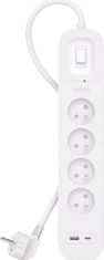 Belkin Belkin Surge 4T 525J, 18W, USB A + C, Pol