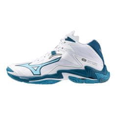 Mizuno Wave Lightning Z8 MID Pánska volejbalová obuv, biela/modrá, veľ. 44,5