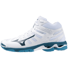 Mizuno Wave Voltage MID Pánska volejbalová obuv, biela/modrá, veľ. 41