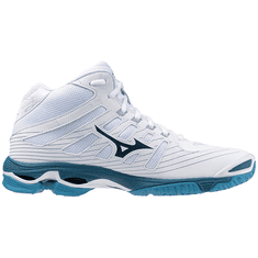 Mizuno Wave Voltage MID Pánska volejbalová obuv, biela/modrá, veľ. 42