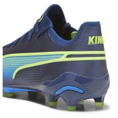 Puma King Ultimate FG/AG Pánske futbalové kopačky, modrá-navy/zelená, veľ. 42,5