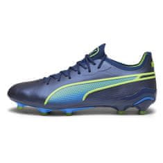 Puma King Ultimate FG/AG Pánske futbalové kopačky, modrá-navy/zelená, veľ. 46