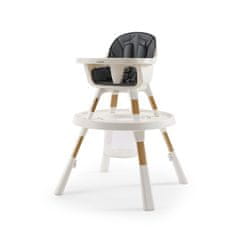 OYSTER Home Highchair 4v1 - Moon, Detská jedálenská stolička 4v1 - Moon, šedá