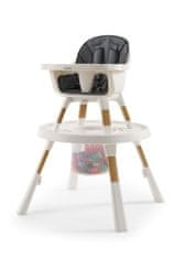 OYSTER Home Highchair 4v1 - Moon, Detská jedálenská stolička 4v1 - Moon, šedá