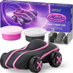 HEY CLAY Pink Cyber Car Modelovacia hmota Cyber auto ružové