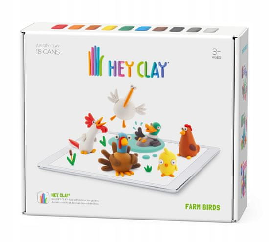 HEY CLAY Birds Modelovacia súprava - Vtáčiky