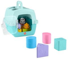 Fisher-Price Vkládačka se zvířátky, třídění tvarů pro miminka a batolata, 8 dílků HTW93