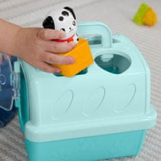 Fisher-Price Vkládačka se zvířátky, třídění tvarů pro miminka a batolata, 8 dílků HTW93