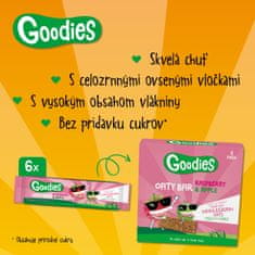 Goodies ovsené tyčinky malina a jablko 6 x 23 g