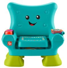 Fisher-Price Křesílko Smart Stages CZ/SK/ENG/HU/PL, hudební výuková hračka pro batolata, vícejazyčná verze HYR95