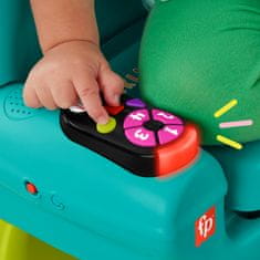 Fisher-Price Křesílko Smart Stages CZ/SK/ENG/HU/PL, hudební výuková hračka pro batolata, vícejazyčná verze HYR95